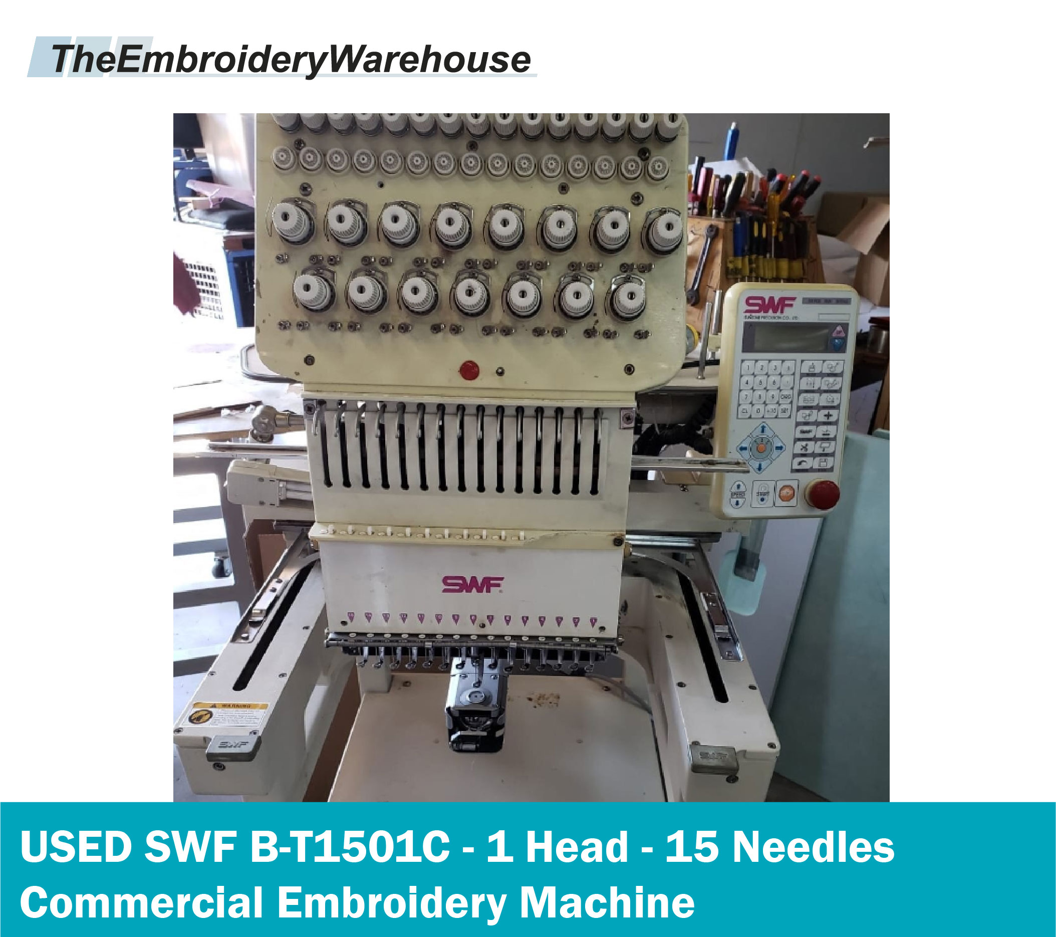 used swf commercial embroidery machine