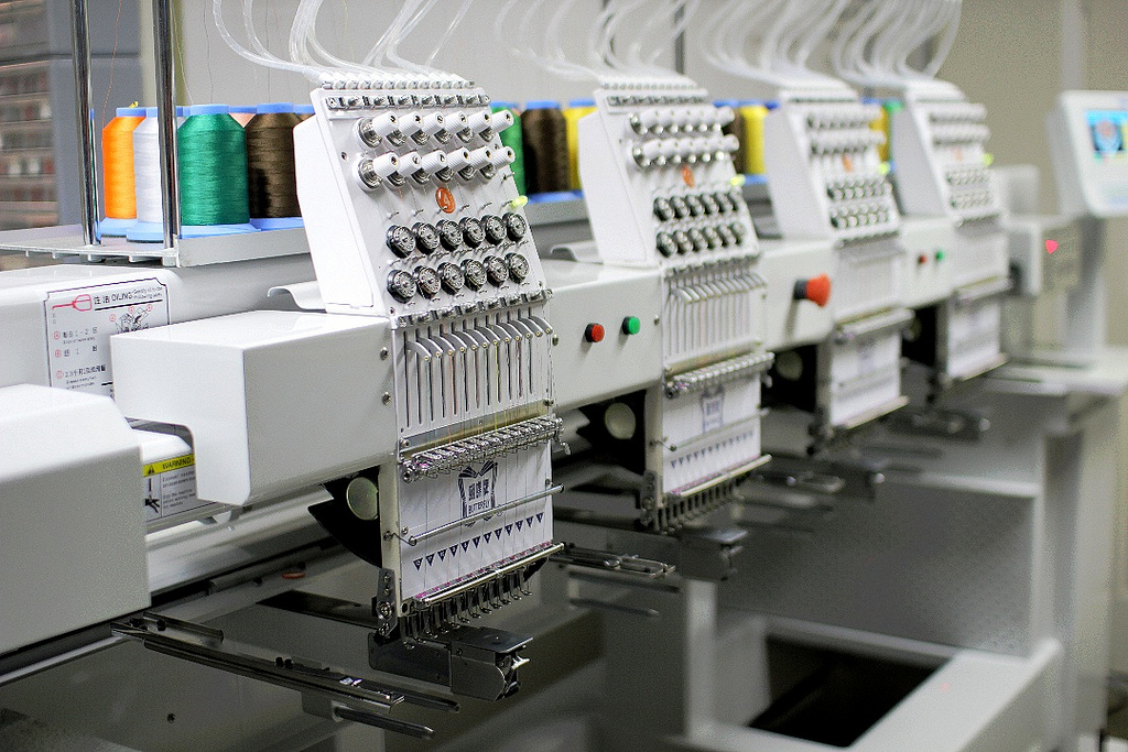 Butterfly B-1204b T Commercial Embroidery Machine - Year 2017