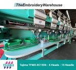 Tajima TFMX-IIC1506, 6-head, 15-needle, commercial embroidery machine