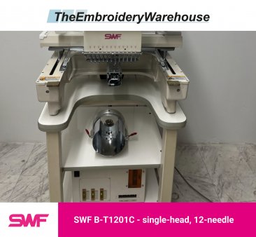 SWF B-T1201C, single-head, 12-needle, commercial embroidery machine