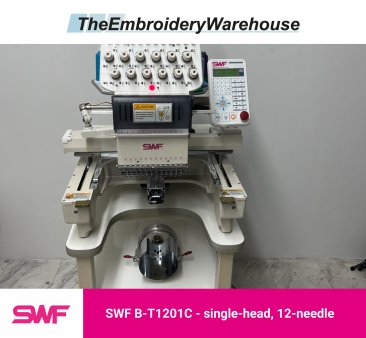 SWF B-T1201C, single-head, 12-needle, commercial embroidery machine