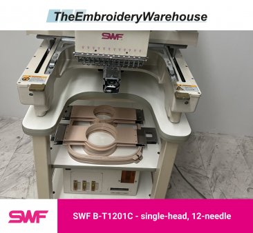 SWF B-T1201C, single-head, 12-needle, commercial embroidery machine