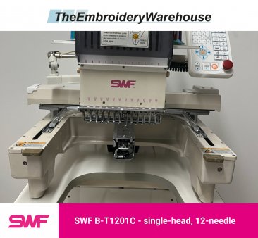 SWF B-T1201C, single-head, 12-needle, commercial embroidery machine