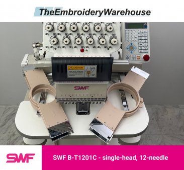 SWF B-T1201C, single-head, 12-needle, commercial embroidery machine