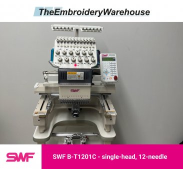 SWF B-T1201C, single-head, 12-needle, commercial embroidery machine