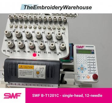 SWF B-T1201C, single-head, 12-needle, commercial embroidery machine