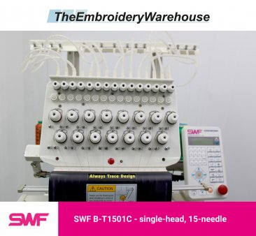 SWF B-T1501C - Single Head - 15 Needles - Commercial Embroidery Machine