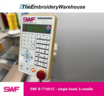 SWF B-T601C, single-head, 6-needle, commercial embroidery machine