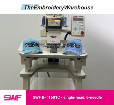 SWF B-T601C, single-head, 6-needle, commercial embroidery machine