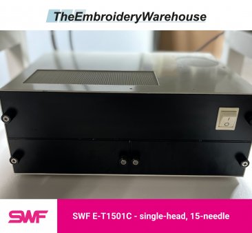 SWF E-T1501C, single-head, 15-needle, commercial embroidery machine