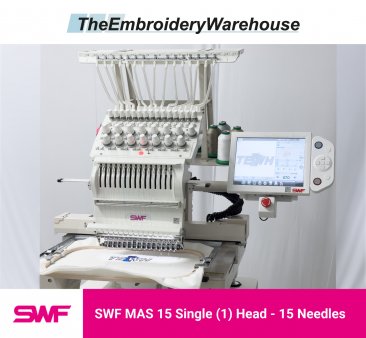 SWF MAS 15 - Single (1) Head - 15 Needles - Commercial Embroidery Machine