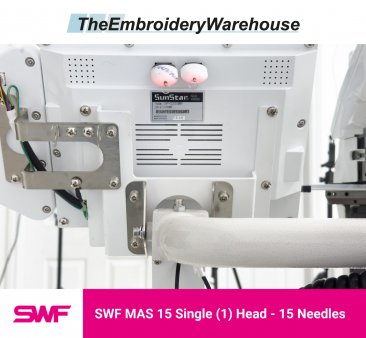 SWF MAS 15 - Single (1) Head - 15 Needles - Commercial Embroidery Machine