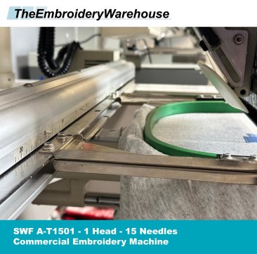 USED SWF A-T1501 - 1 Head - 15 Needles - Commercial Embroidery Machine