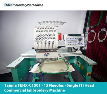 Tajima TEHX-C1501 - 1 Head - 15 Needles - Commercial Embroidery Machine