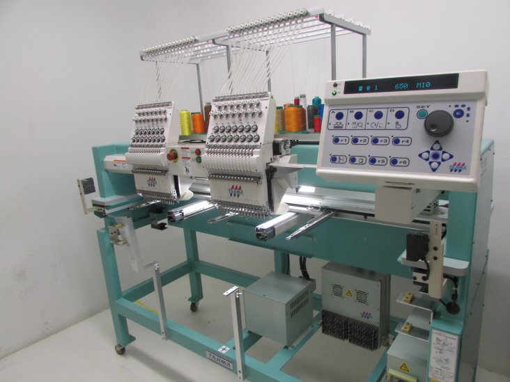 USED Tajima TFHX-IIC1502 - 15 Needles - 2 Head - Commercial Embroidery ...